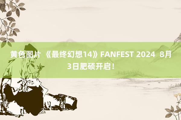 黄色图片 《最终幻想14》FANFEST 2024  8月3日肥硕开启！